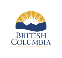 Logo of the Province of British Columbia with sun rising behind mountains
